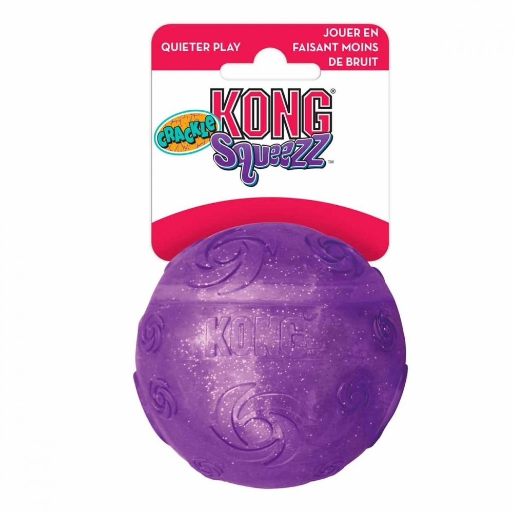 Kong Squeezz Crackle Ball Large Hund - Hundeleker - Ball til hund