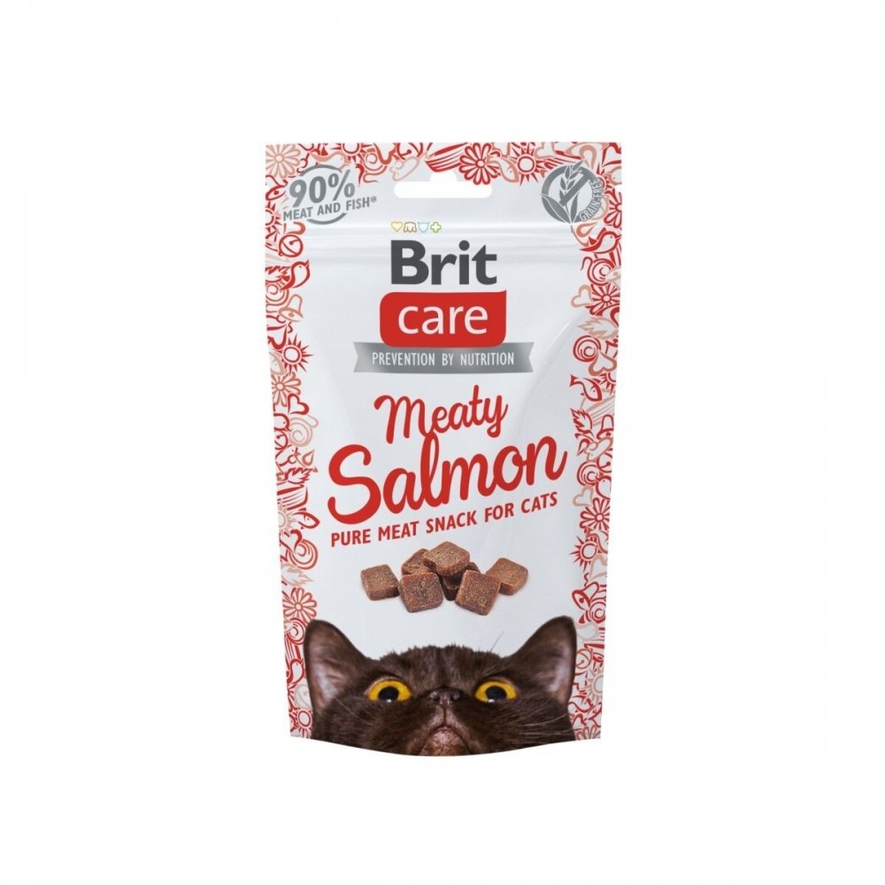 Brit Care Cat Snack Meaty Laks 50 g Katt - Kattegodteri