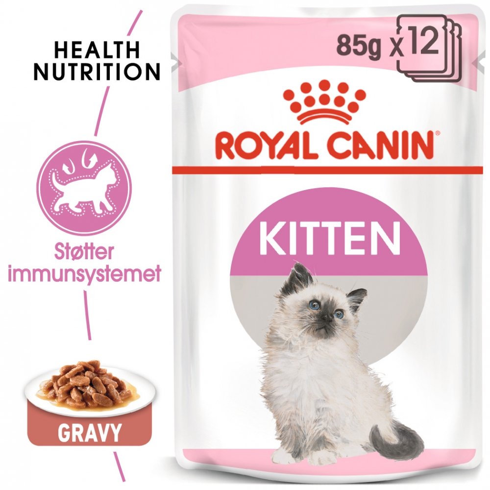 Royal Canin Wet Kitten in Gravy (12x85g) Katt - Kattemat - Våtfôr
