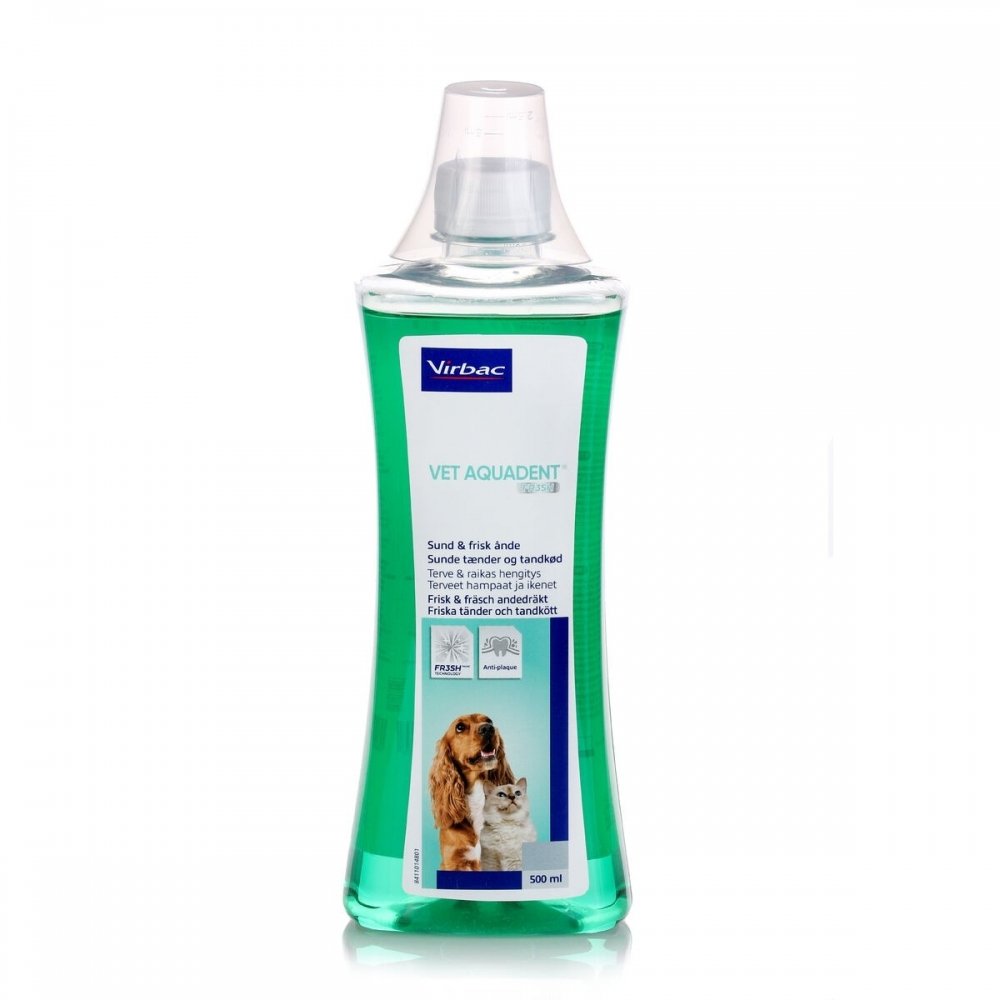 Virbac Vet Aquadent Fr3sh (500 ml) Hund - Hundehelse - Hundetannbørste & hundetannkrem