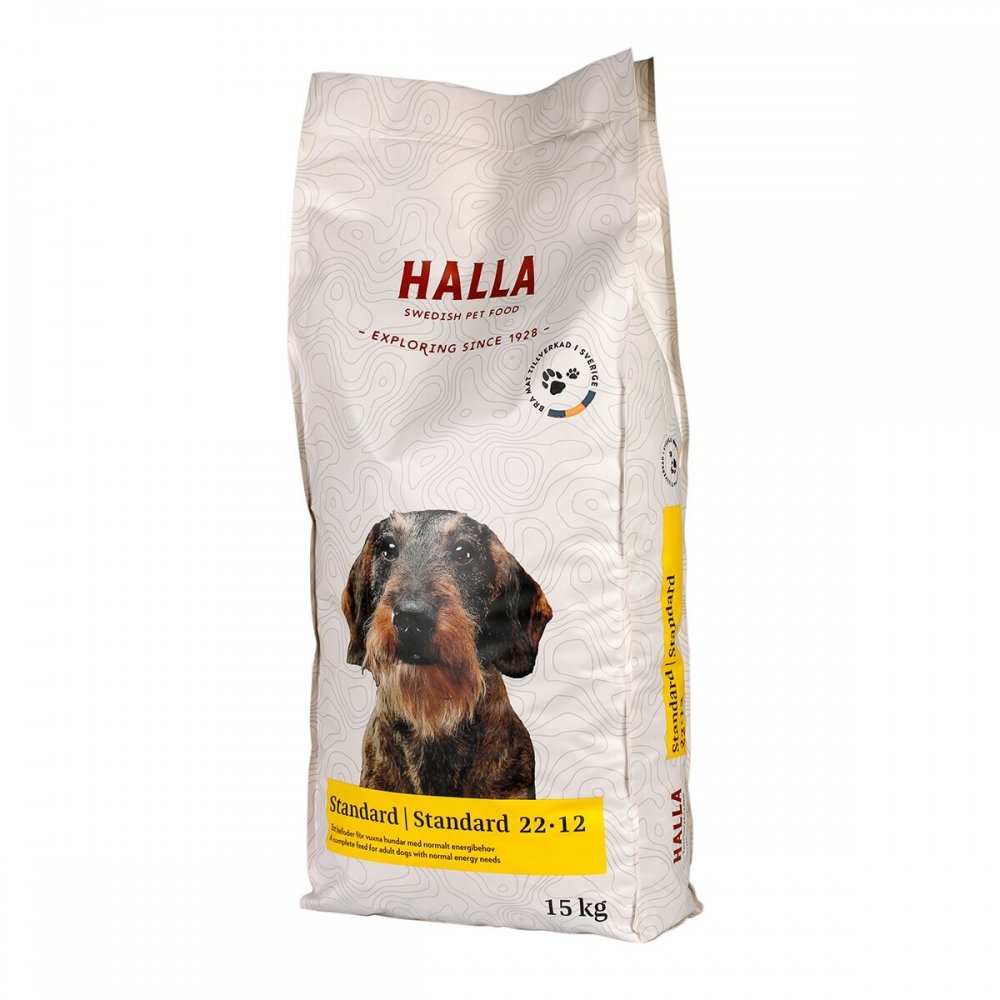 Halla Standard 22-12 (15 kg) Hund - Hundemat - Tørrfôr