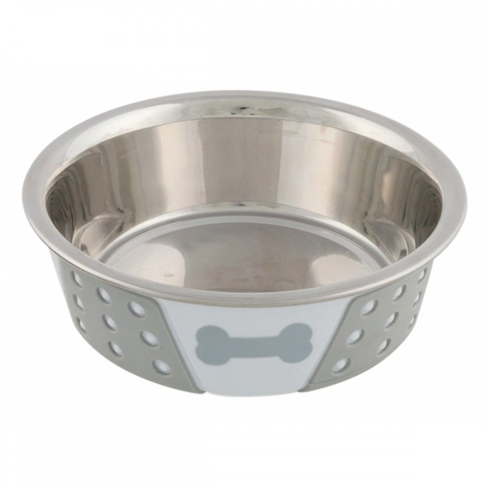 Trixie Hundematskål Metall med antislip (4 dl / ø 14 cm) Hund - Matplass - Hundeskåler