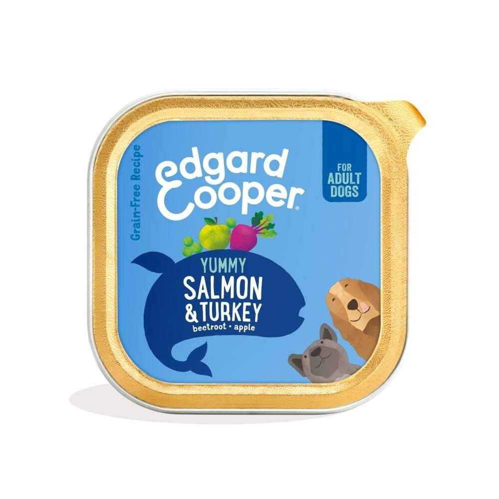 Edgard & Cooper Dog Adult Salmon & Turkey 150 g Hund - Hundemat - Våtfôr