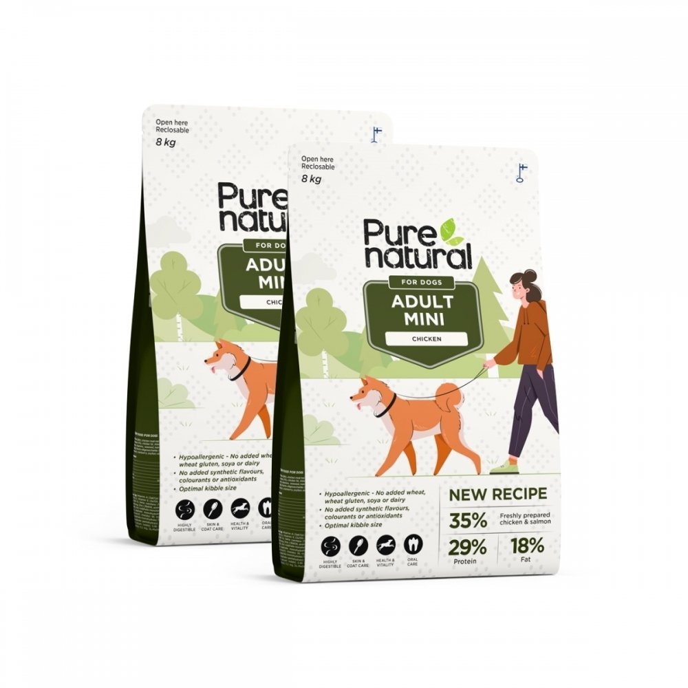 Bilde av Purenatural Dog Adult Mini Chicken 2 x 8 kg - Alt til hunden