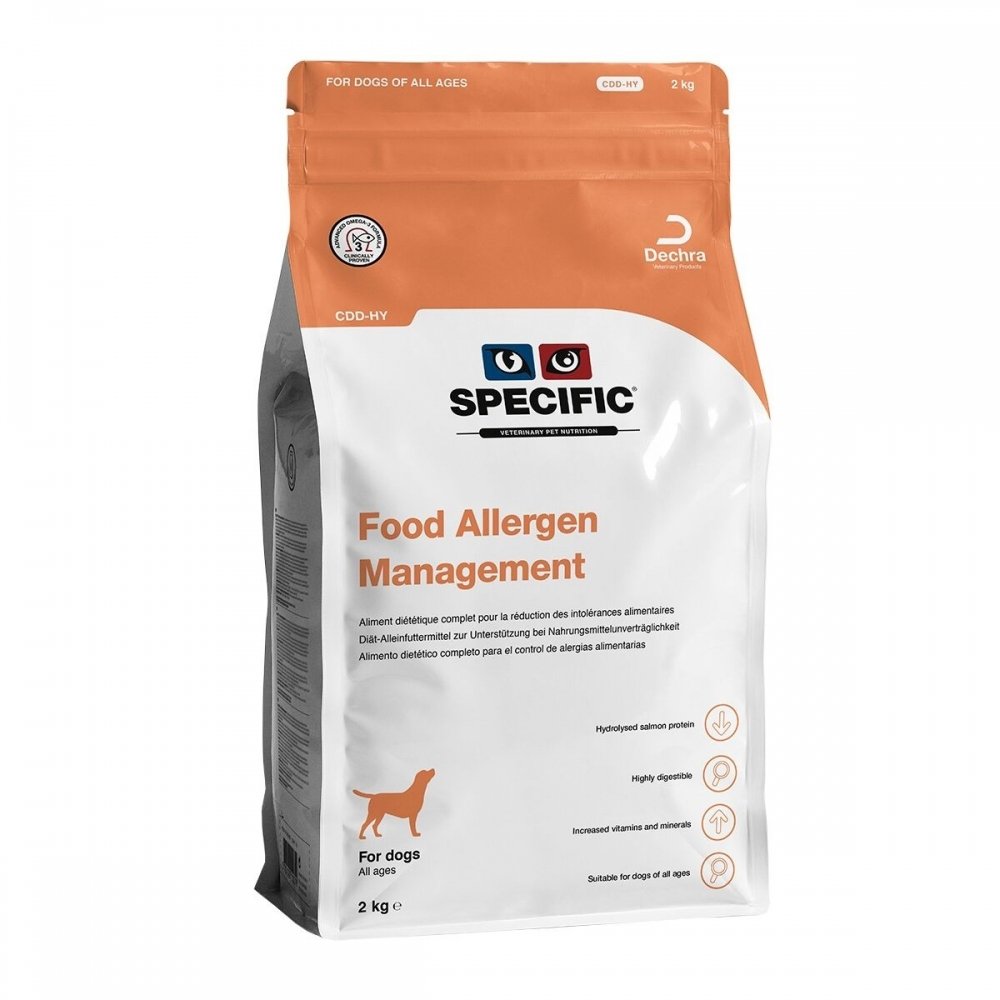 Specific Food Allergy Management CDD-HY (2 kg) Veterinærfôr til hund - Fôrallergi
