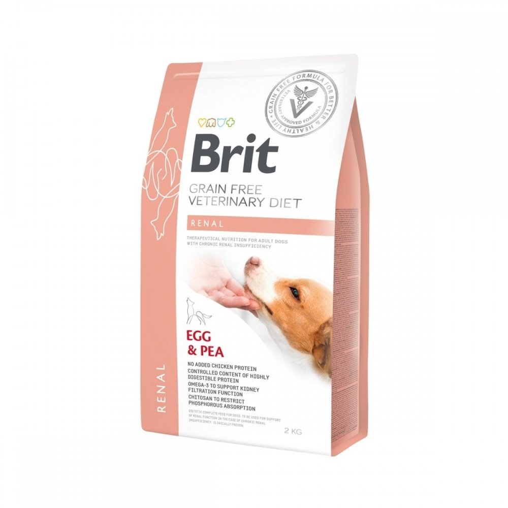 Brit Veterinary Diet Dog Renal Grain Free (2 kg) Veterinærfôr til hund - Nyresykdom