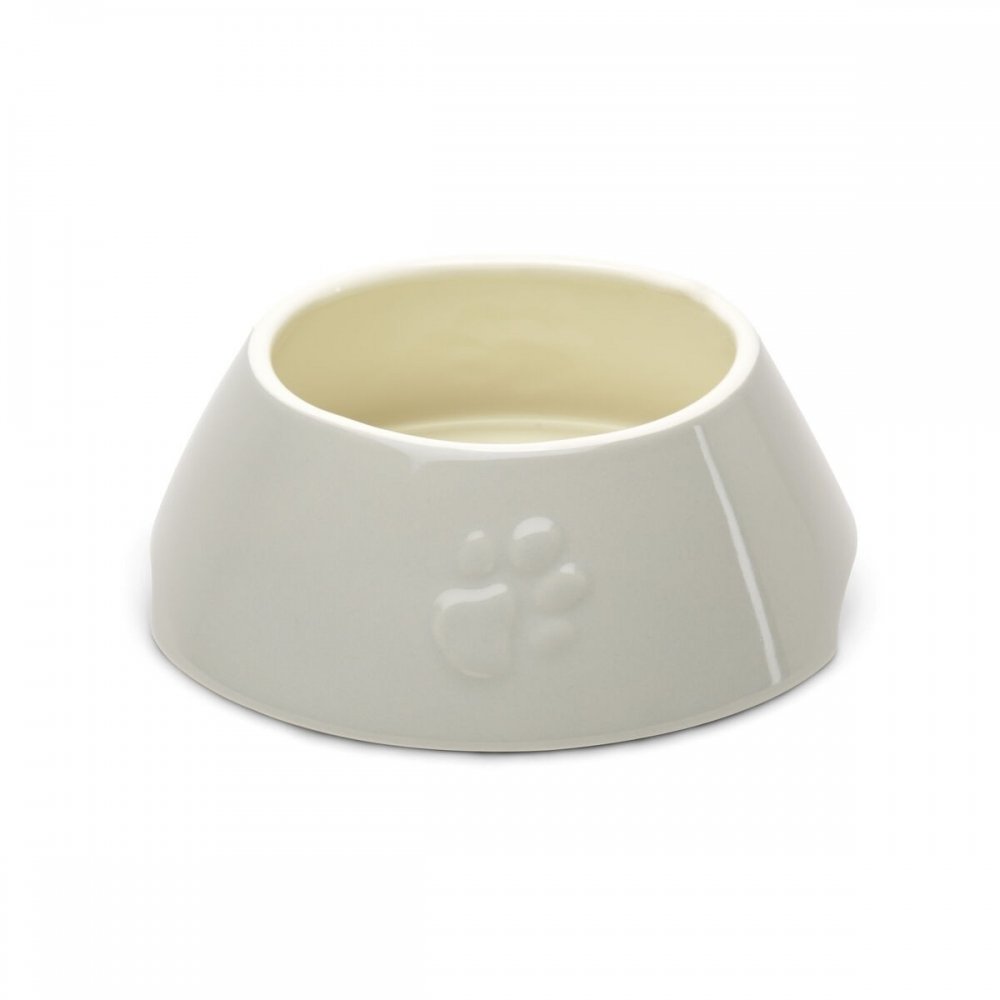 Scruffs Icon Non-Tip Matskål Keramikk 21 cm (Lysegrå) Hund - Matplass - Hundeskåler