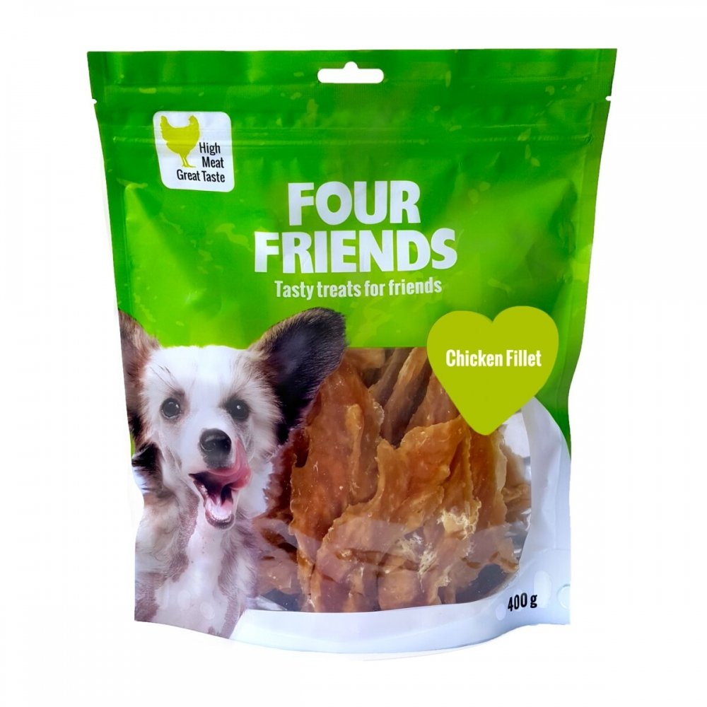 FourFriends Dog Chicken Fillet 400 g Hund - Hundegodteri - Tørket hundegodteri