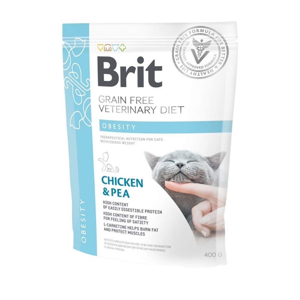 Brit Veterinary Diet Cat Obesity Grain Free (400 g) Veterinærfôr til katt - Overvekt
