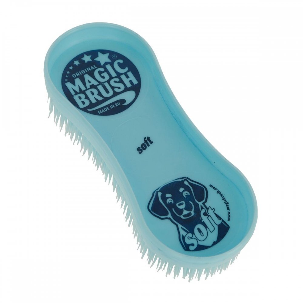 Bilde av Magic Brush Hundebørste Myk (lyseblå)