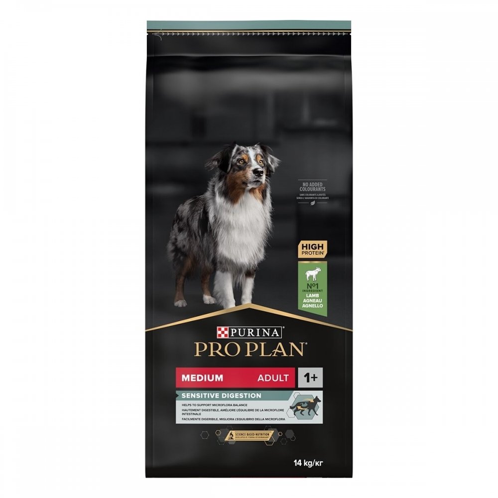 Purina Pro Plan Dog OptiDigest Adult Medium Sensitive Digestion Lamb (14 kg) Hund - Hundemat - Spesialfôr - Hundefôr til følsom hud