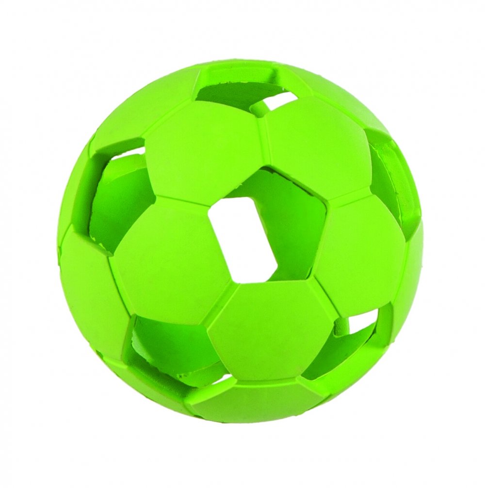 Little&Bigger Fotball i Gummi Limegrønn 7,5 cm Hund - Hundeleker - Ball til hund