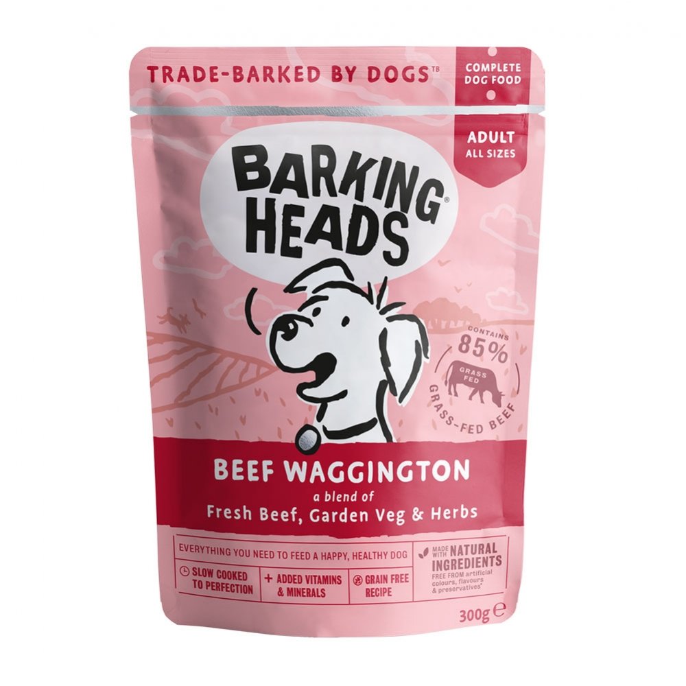Barking Heads Beef Waggington 300 g Hund - Hundemat - Våtfôr