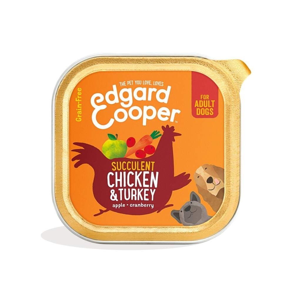 Edgard & Cooper Dog Chicken & Turkey (300 g) Hund - Hundemat - Våtfôr