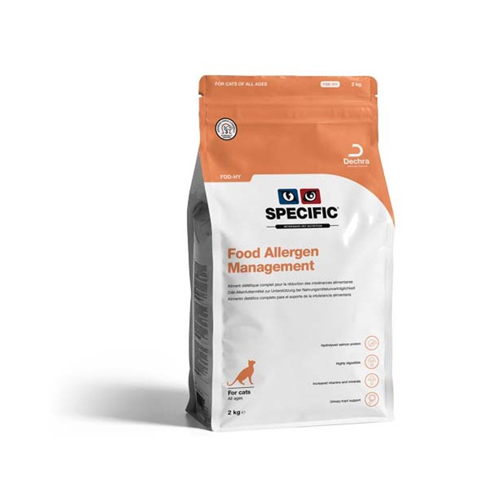 Specific™ Food Allergy Management FDD-HY 2 kg Veterinærfôr til katt - Fôrallergi