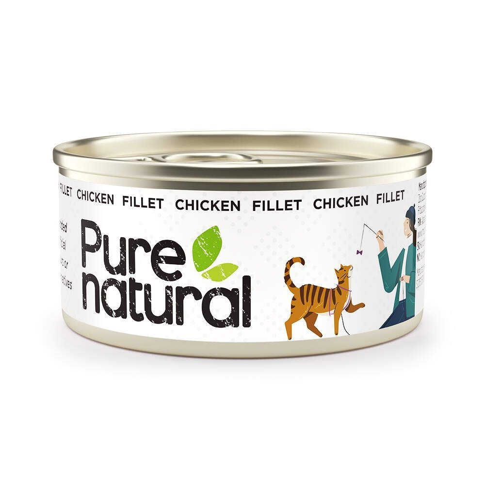 Purenatural Cat Fillet Chicken 70 g Katt - Kattemat - Våtfôr
