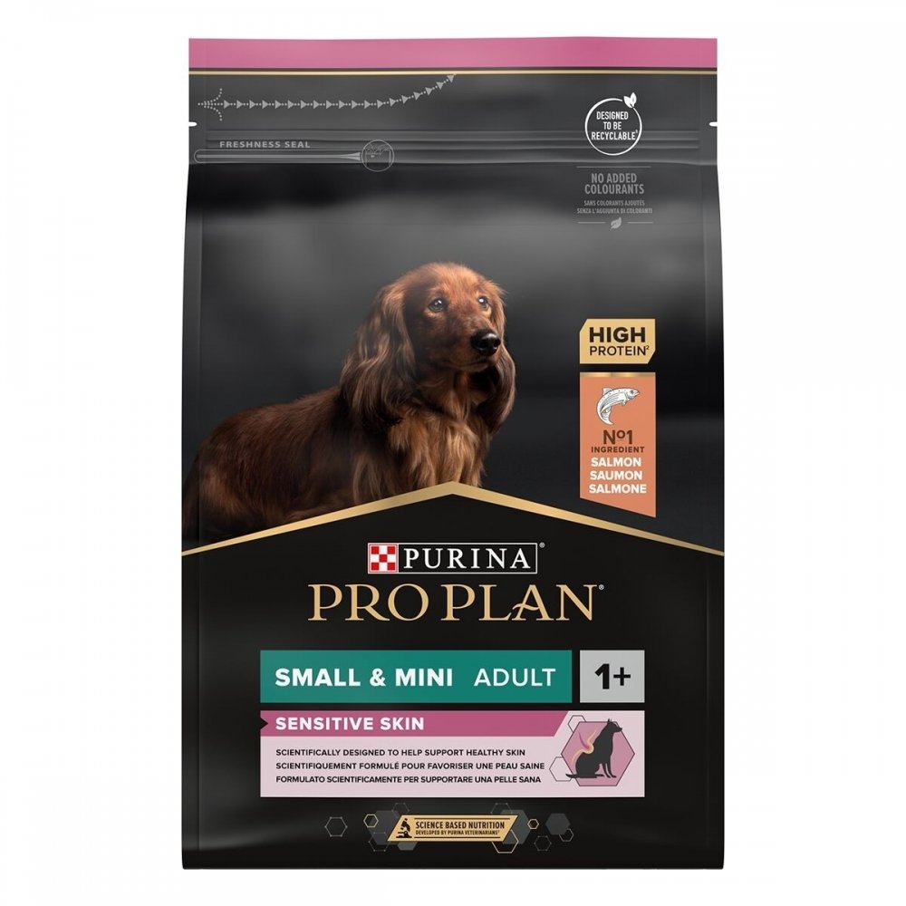 Purina Pro Plan Dog Adult Small & Mini Sensitive Skin Salmon (3 kg) Hund - Hundemat - Spesialfôr - Hundefôr til følsom hud