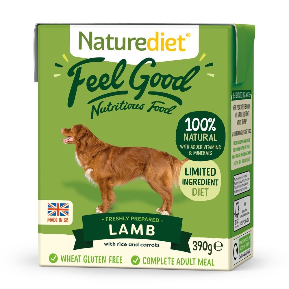 Naturediet Feel Good Lam (390 gram) Hund - Hundemat - Våtfôr