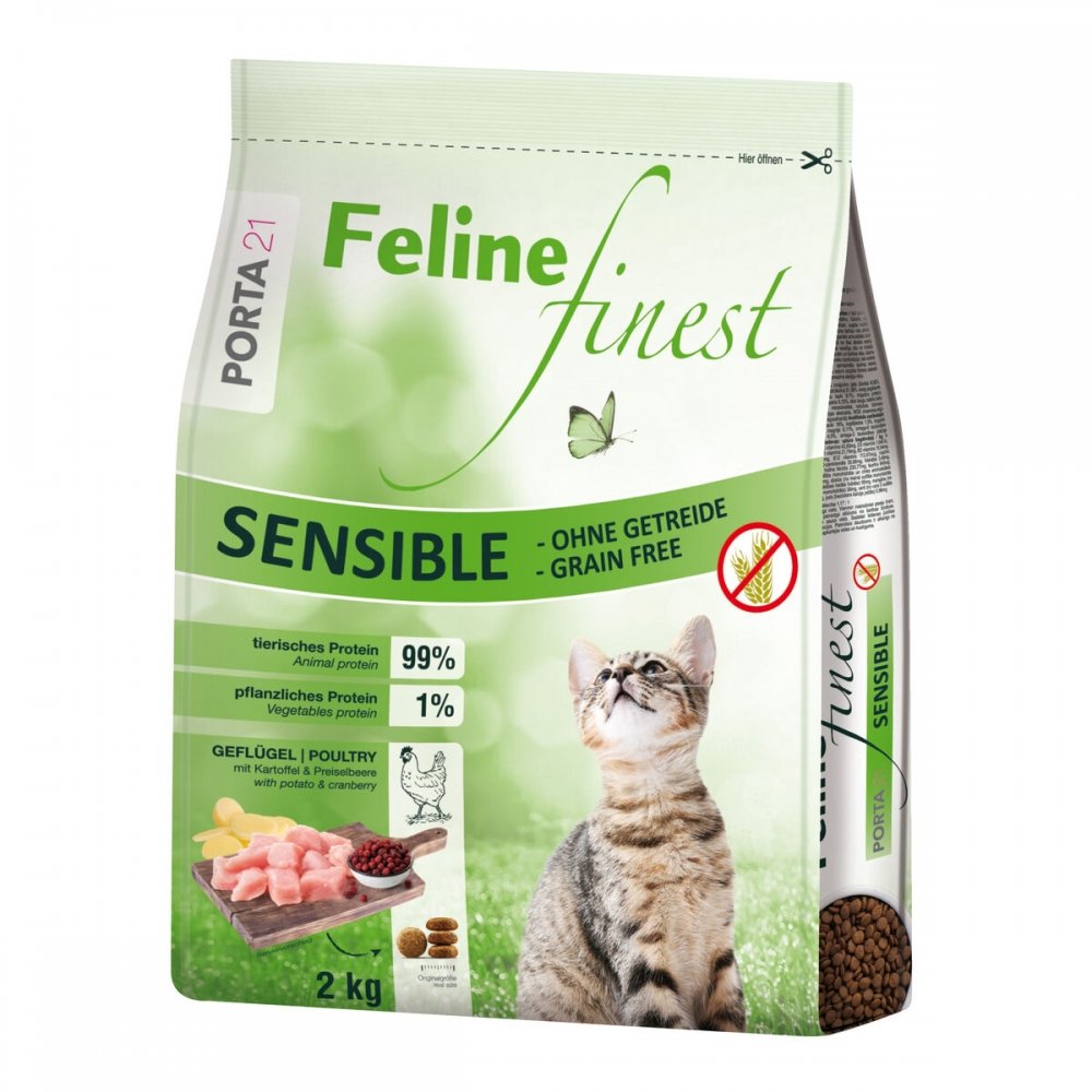 Feline Porta 21 Finest Sensible -Grain Free 2 kg (2 kg) Katt - Kattemat - Tørrfôr