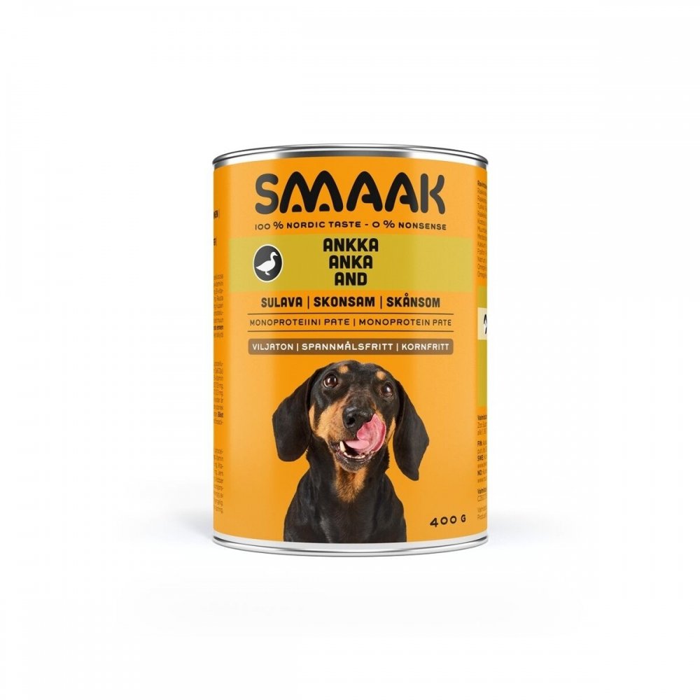 SMAAK Dog Adult Kornfri And, 400 g