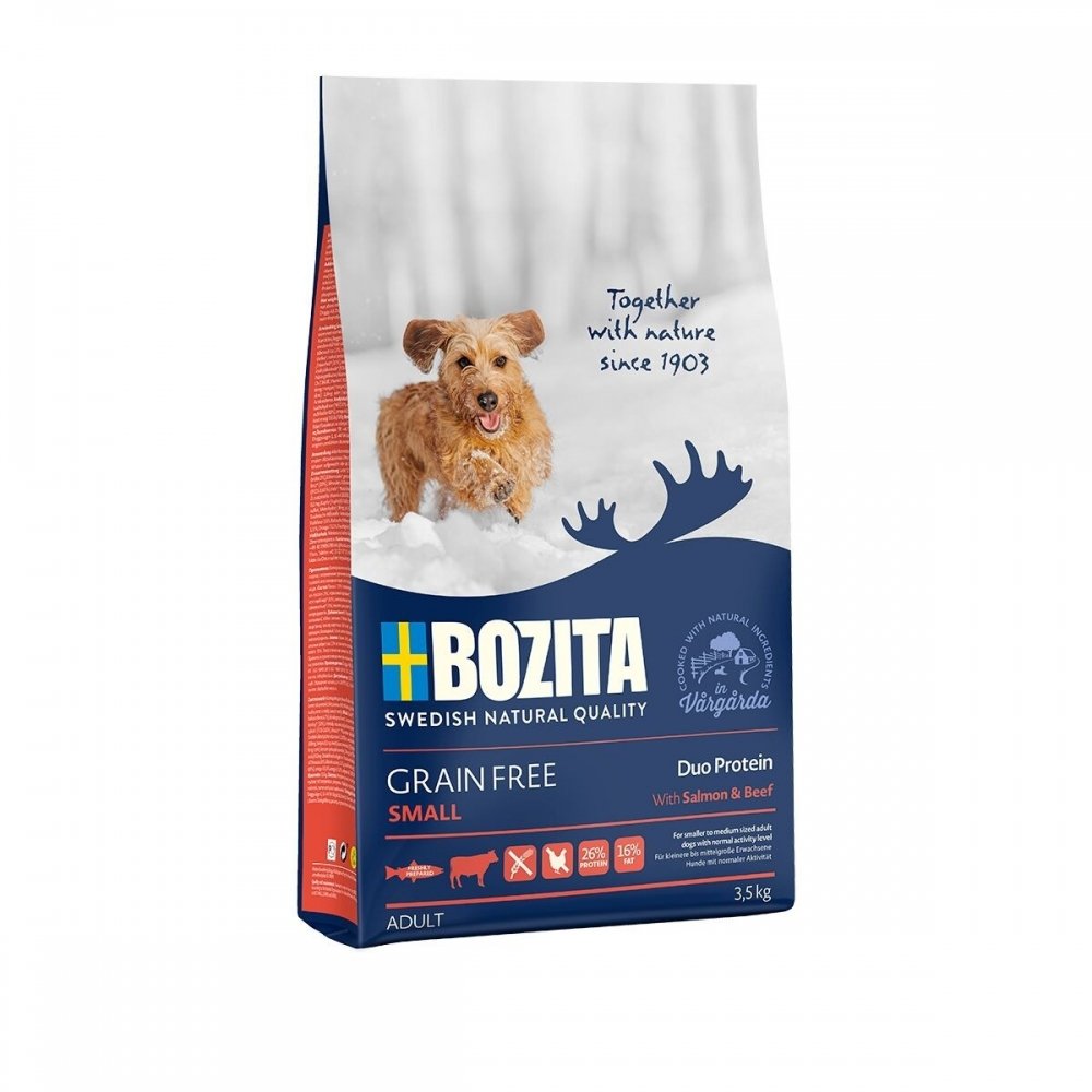 Bozita Grain Free Small Salmon & Beef (3,5 kg) Hund - Hundemat - Kornfritt hundefôr