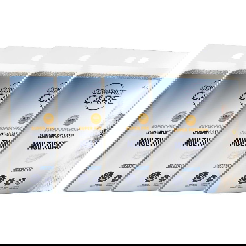 Compact Care Multicat Unscented 4x14 kg