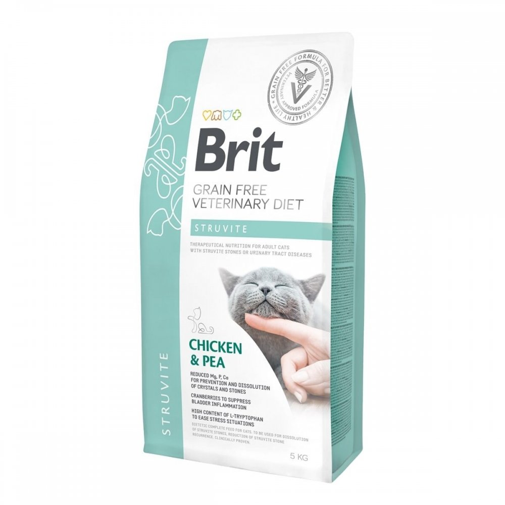 Brit Veterinary Diet Cat Struvite Grain Free (5 kg) Veterinærfôr til katt - Problem med urinveiene