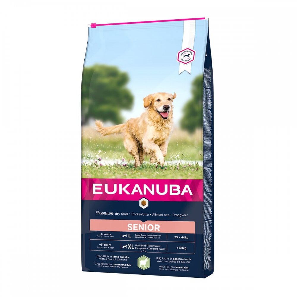 Eukanuba Dog Senior Large Breed Lamb & Rice (12 kg) Hund - Hundemat - Seniorfôr til hund