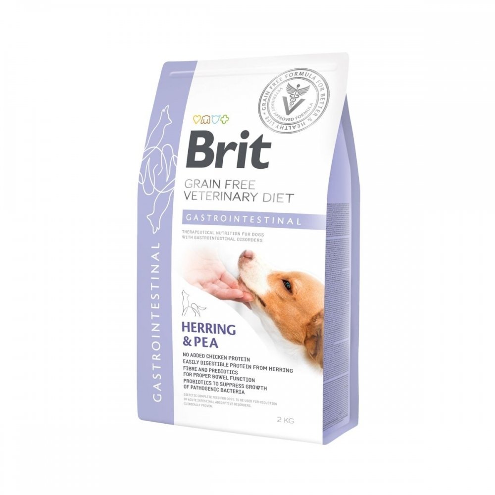 Brit Veterinary Diet Dog Gastrointestinal Grain Free (2 kg) Veterinærfôr til hund - Mage- & Tarmsykdom