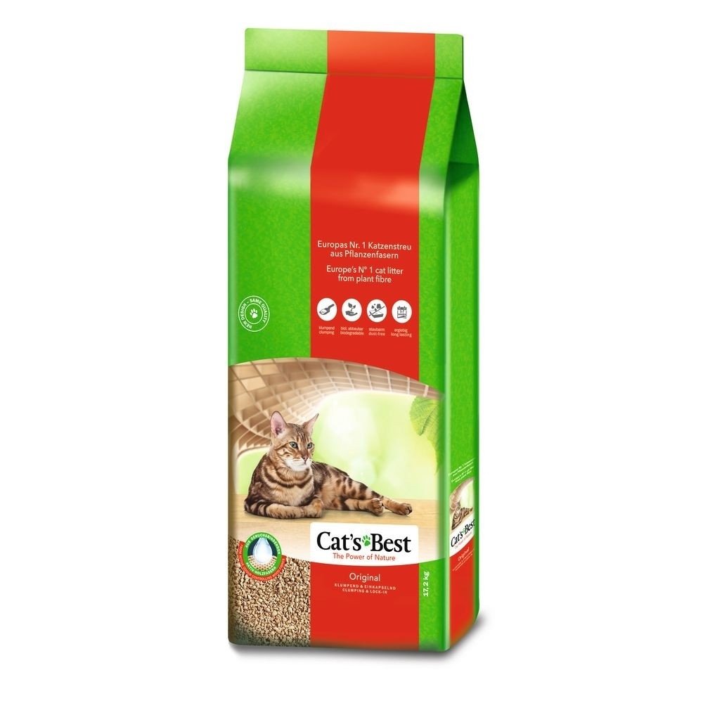 Cat&#39;s Best Original (40 l / 17,2 kg) Katt - Kattesand