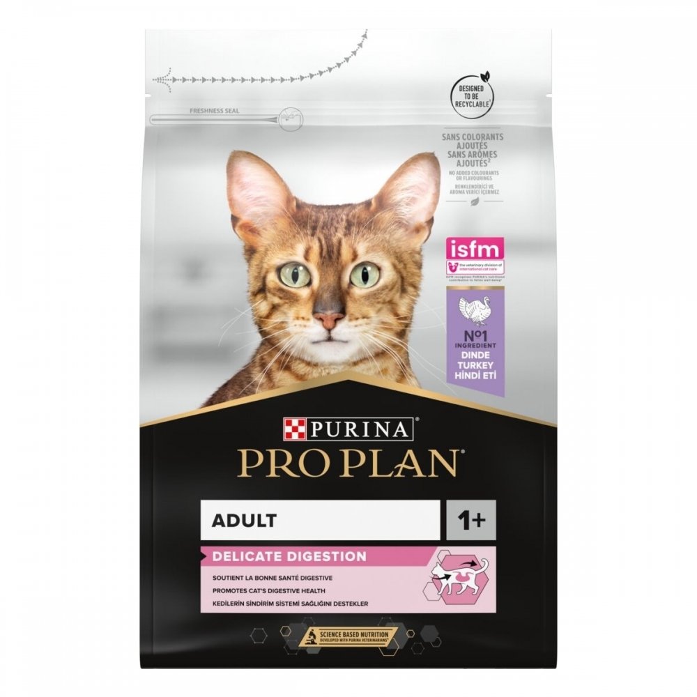 Purina Pro Plan Cat Adult Delicate Digestion Turkey (3 kg) Katt - Kattemat - Spesialfôr - Kattemat for følsom mage