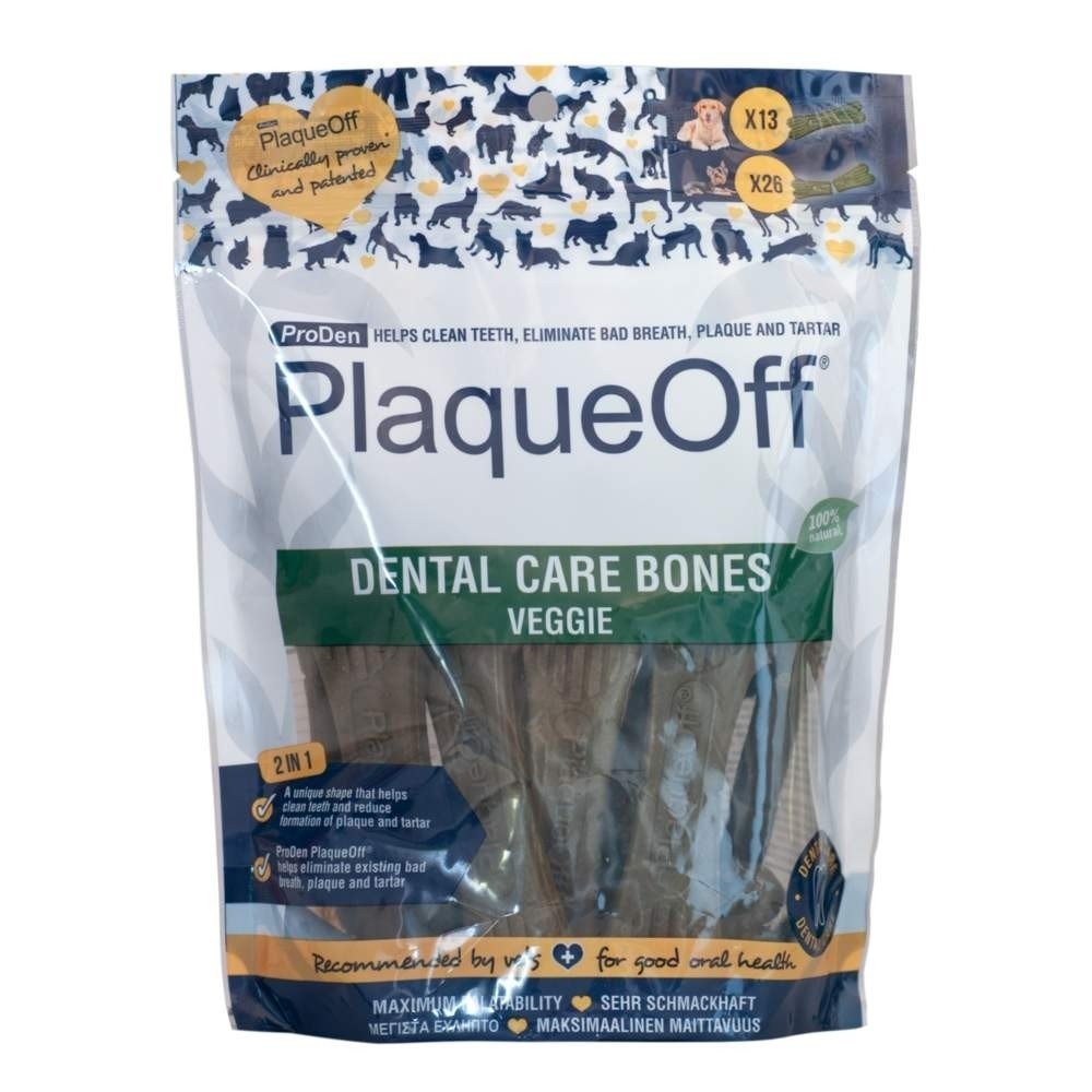 PlaqueOff Dental Care Bones Vegetariske Hund - Hundehelse - Hundetannbørste & hundetannkrem