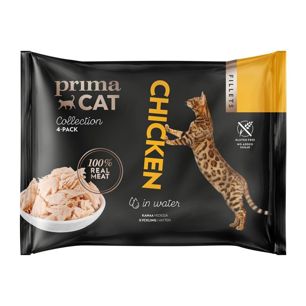 PrimaCat Chicken in Water (4x50 g) Katt - Kattemat - Våtfôr