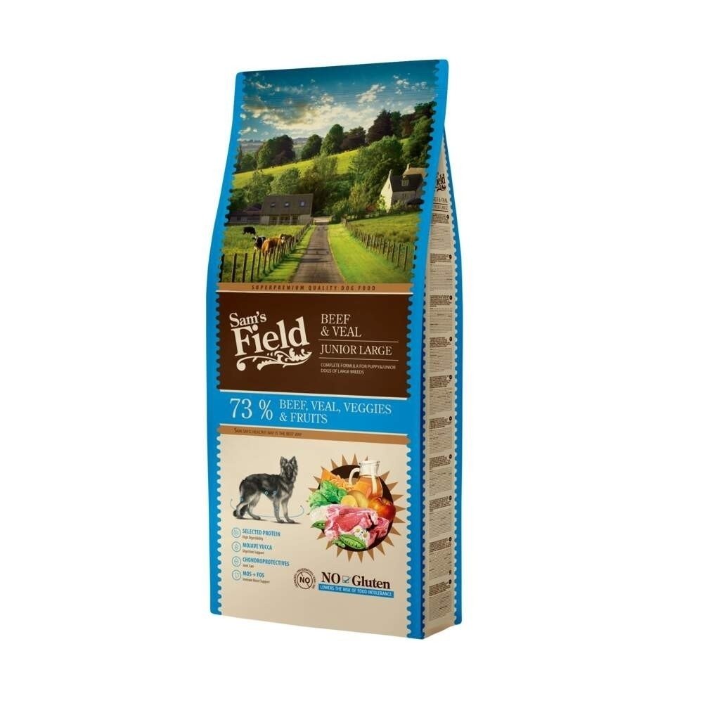 Sam´s Field Junior Beef & Veal (13 kg) Valp - Valpefôr - Tørrfôr til valp