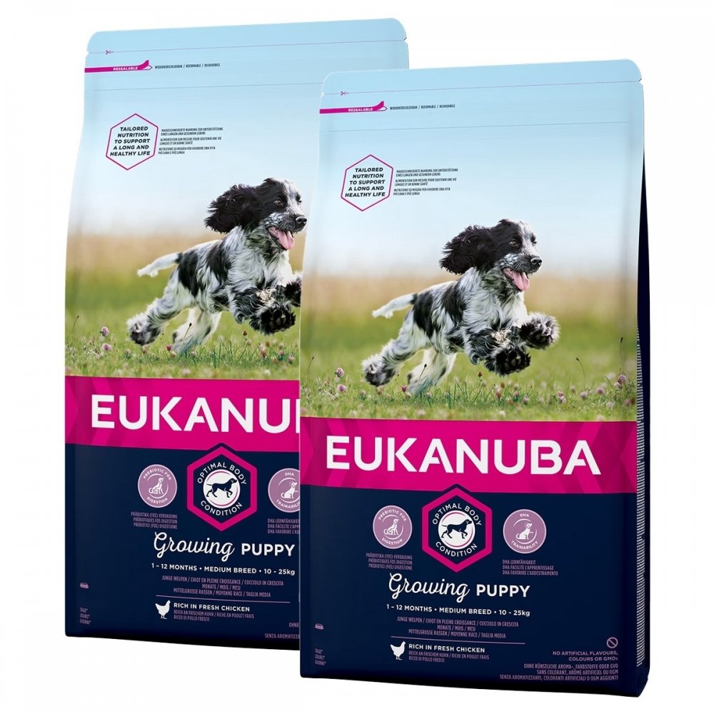 Bilde av Eukanuba Dog Puppy Medium 2 X 15kg