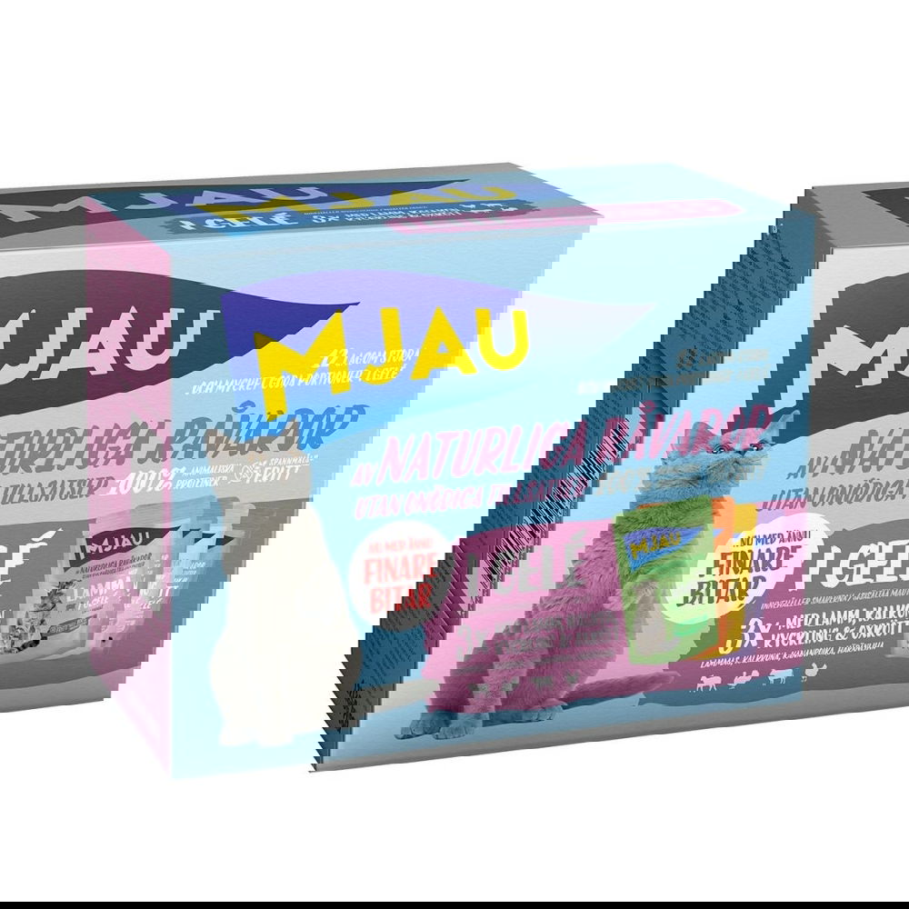 Mjau Multipack Kjøttsmaker i gelé 12x85 g