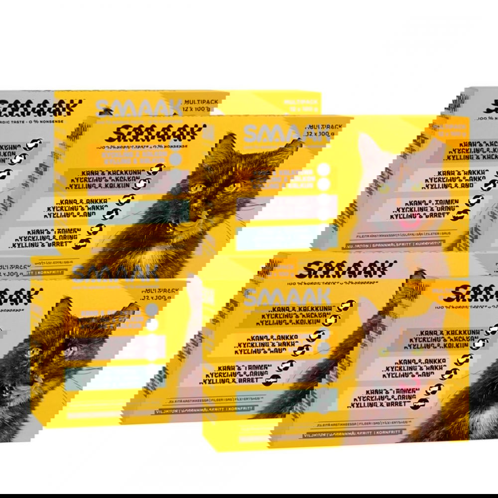SMAAK Cat Adult Multipack 4x12x100 g