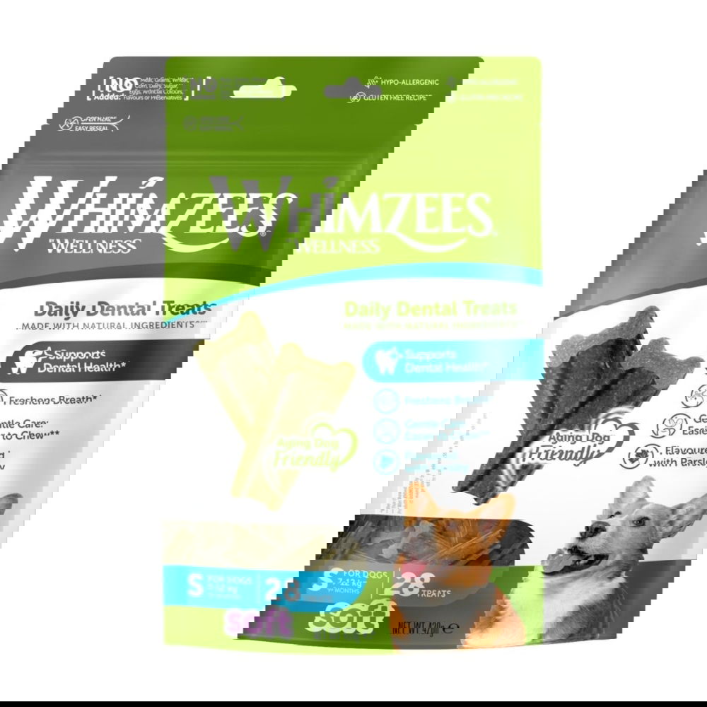Whimzees Soft Value bags S, 28 stk, 420 g MP - (6 pk/ps)