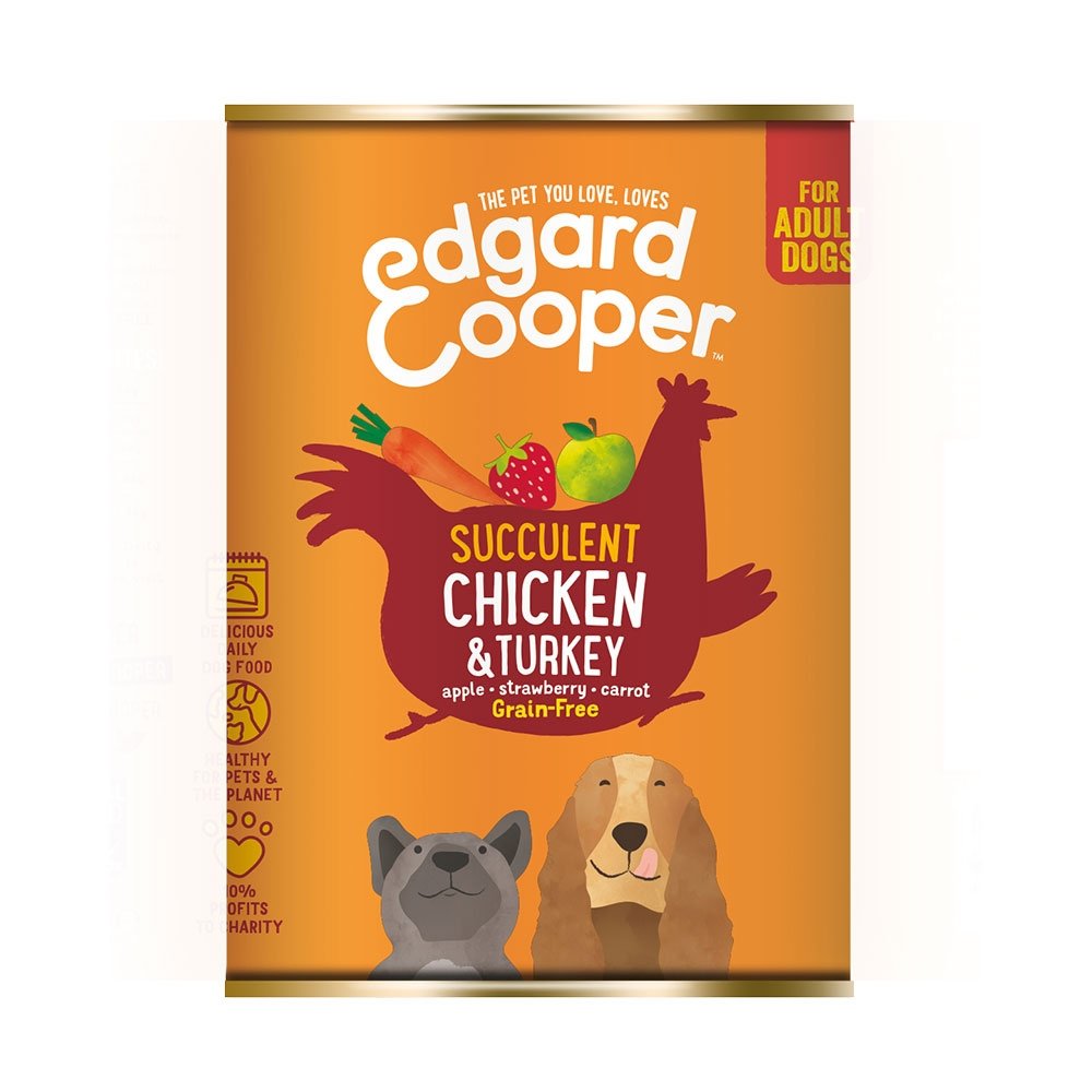 Edgard & Cooper Dog Chicken & Turkey (400 g) Hund - Hundemat - Våtfôr