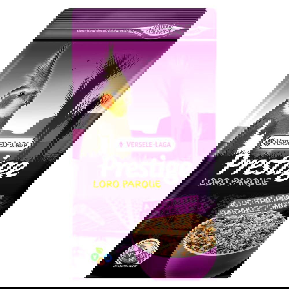 Versele-Laga Loro Parque Australian Parakeet Mix, Frø, 1 kg, Parakitt, Vitamin A, Vitamin B1, Vitamin B12, Vitamin B2, Vitamin B3, Vitamin B6, Vitami