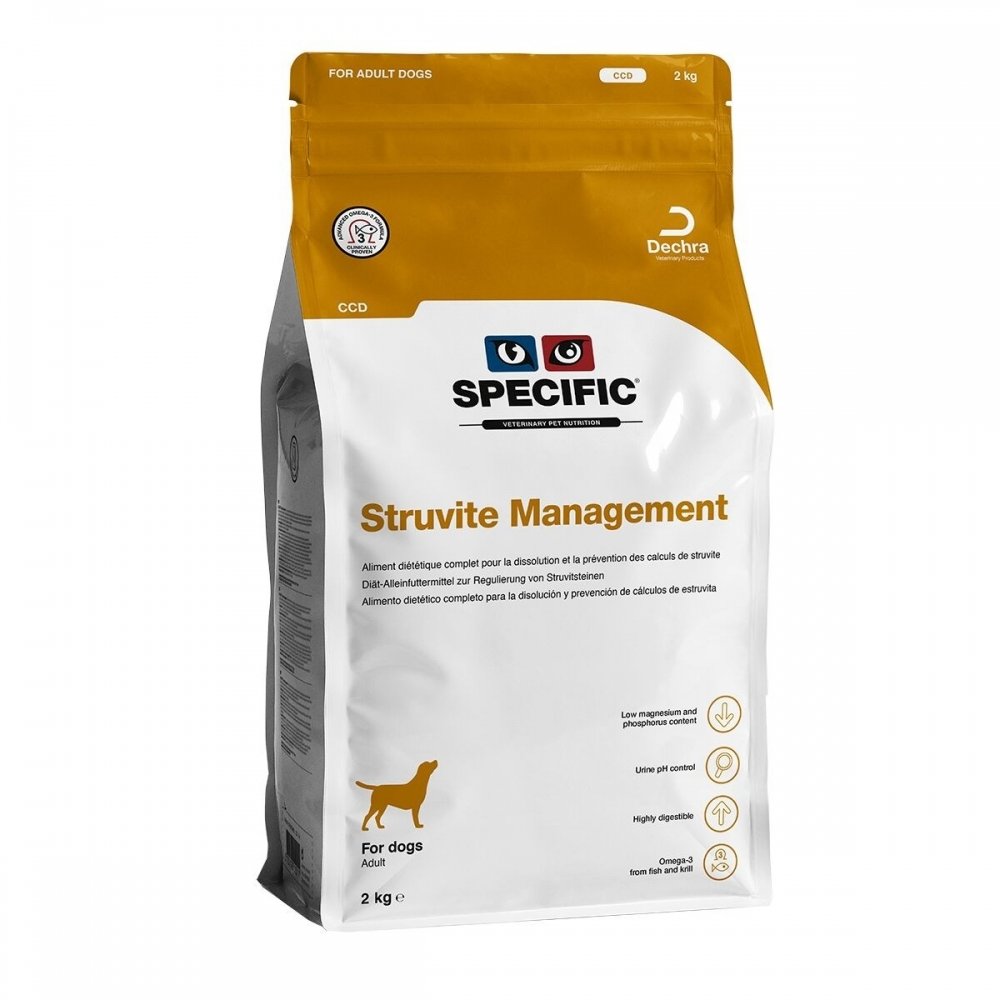 Specific Struvite Management CCD (2 kg) Veterinærfôr til hund - Problem med urinveiene