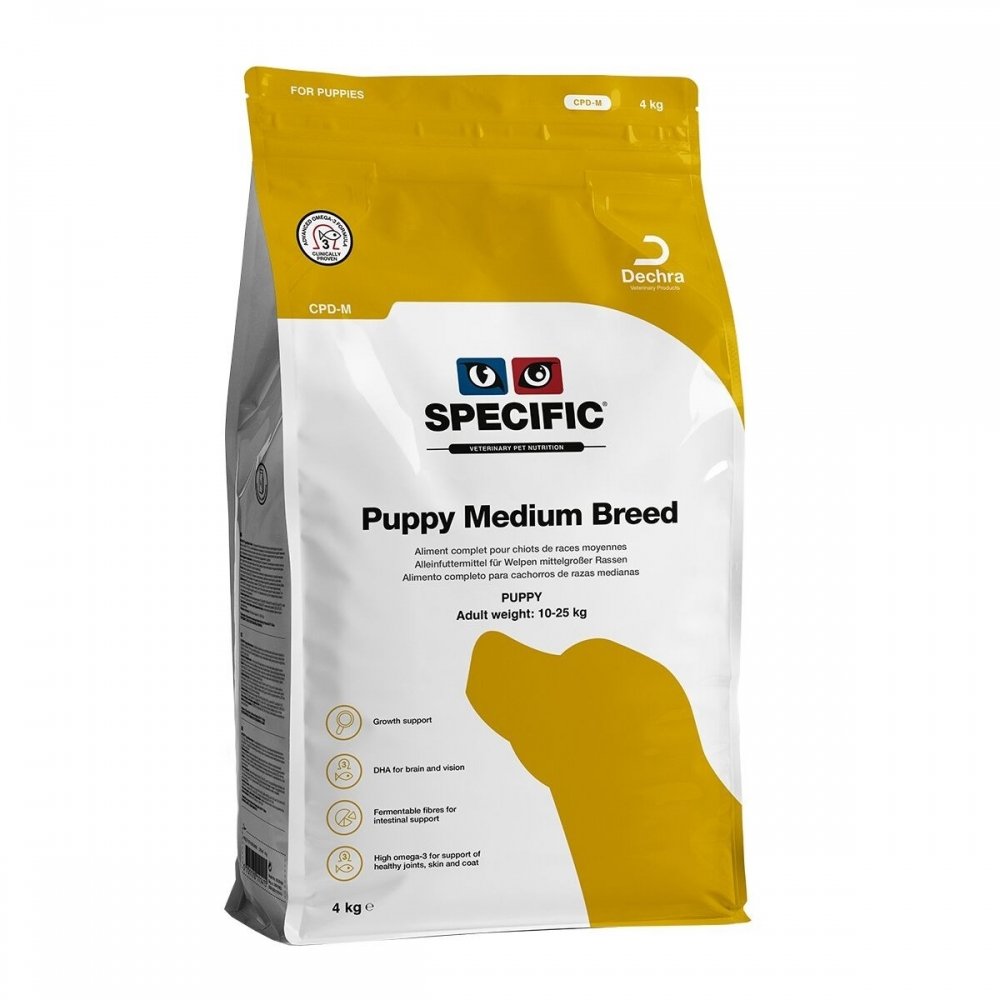 Specific Puppy Medium Breed CPD-M (4 kg) Valp - Valpefôr - Tørrfôr til valp