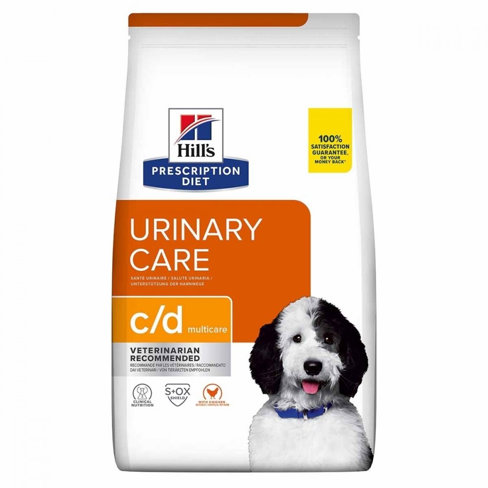 Hill's Prescription Diet Canine c/d Urinary Care Multicare Chicken (12 kg) Veterinærfôr til hund - Problem med urinveiene
