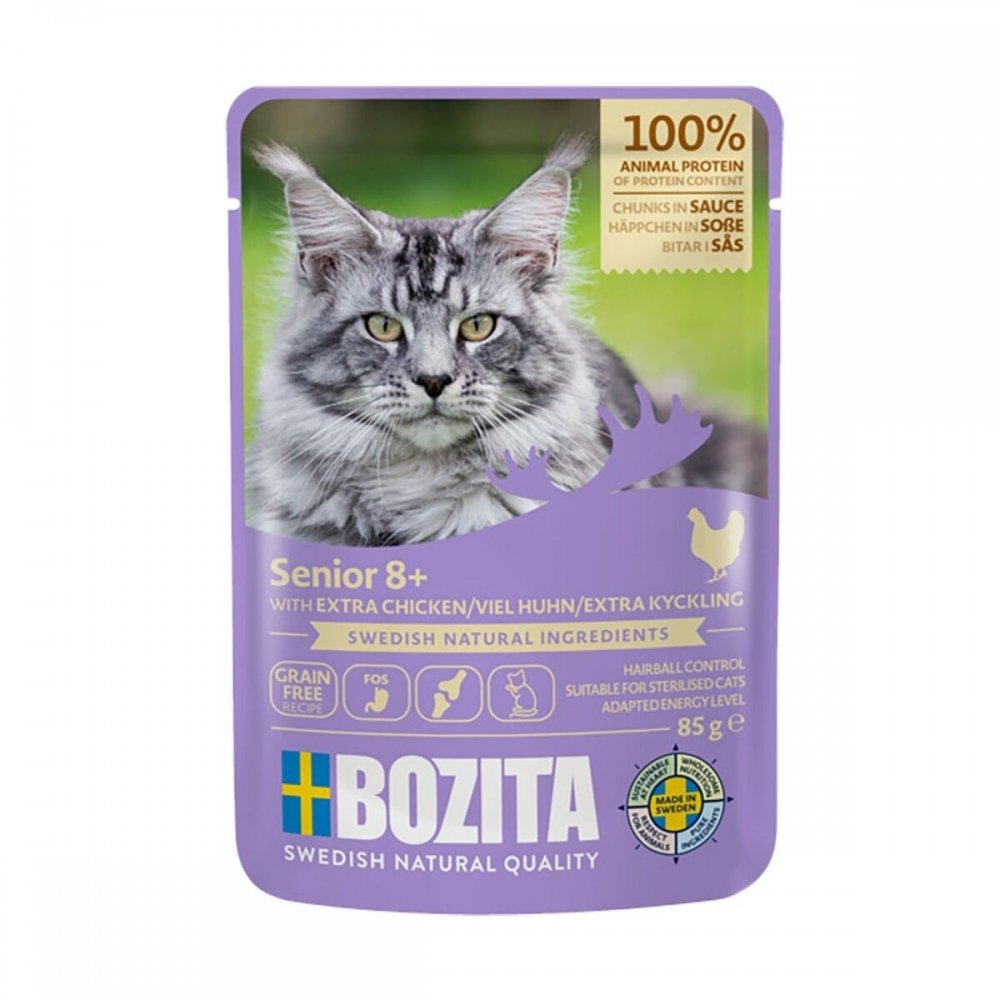 Bozita Senior 8+ Kylling i Saus 85 g Katt - Kattemat - Våtfôr