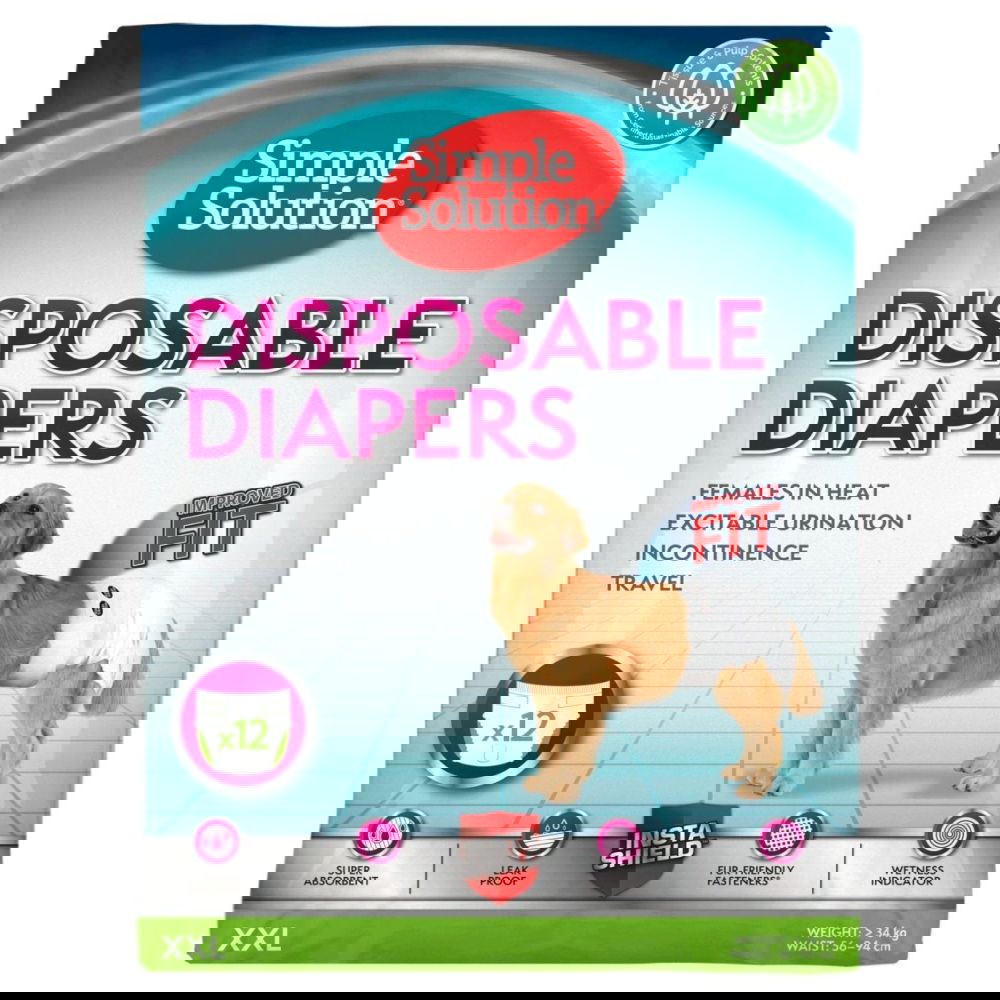 Simple Solution Disposable Hundebleier 12-pakk (XXL)
