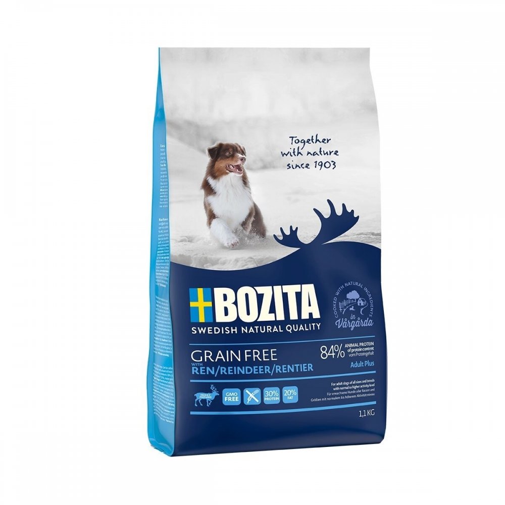 Bozita Grain Free Reindeer (1,1kg) Hund - Hundemat - Kornfritt hundefôr