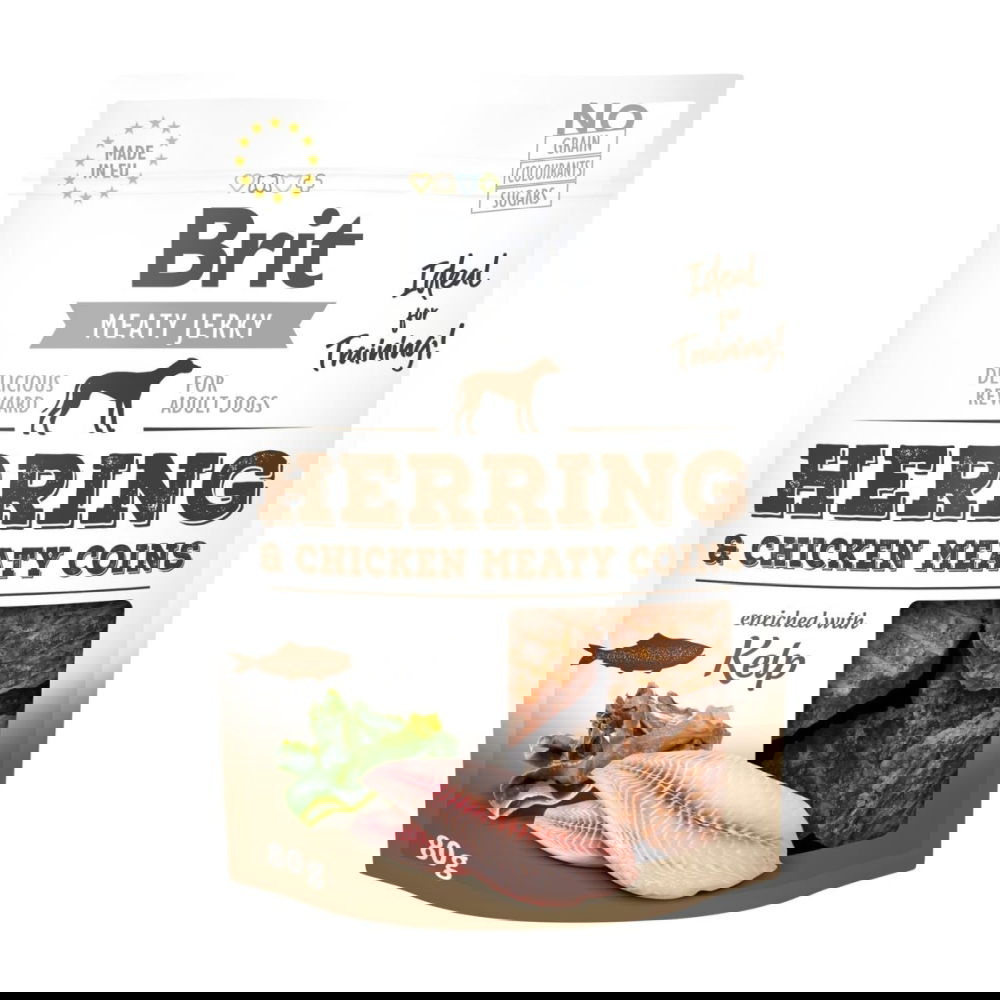 Brit Care Meaty Jerky Coins Herring 80 g