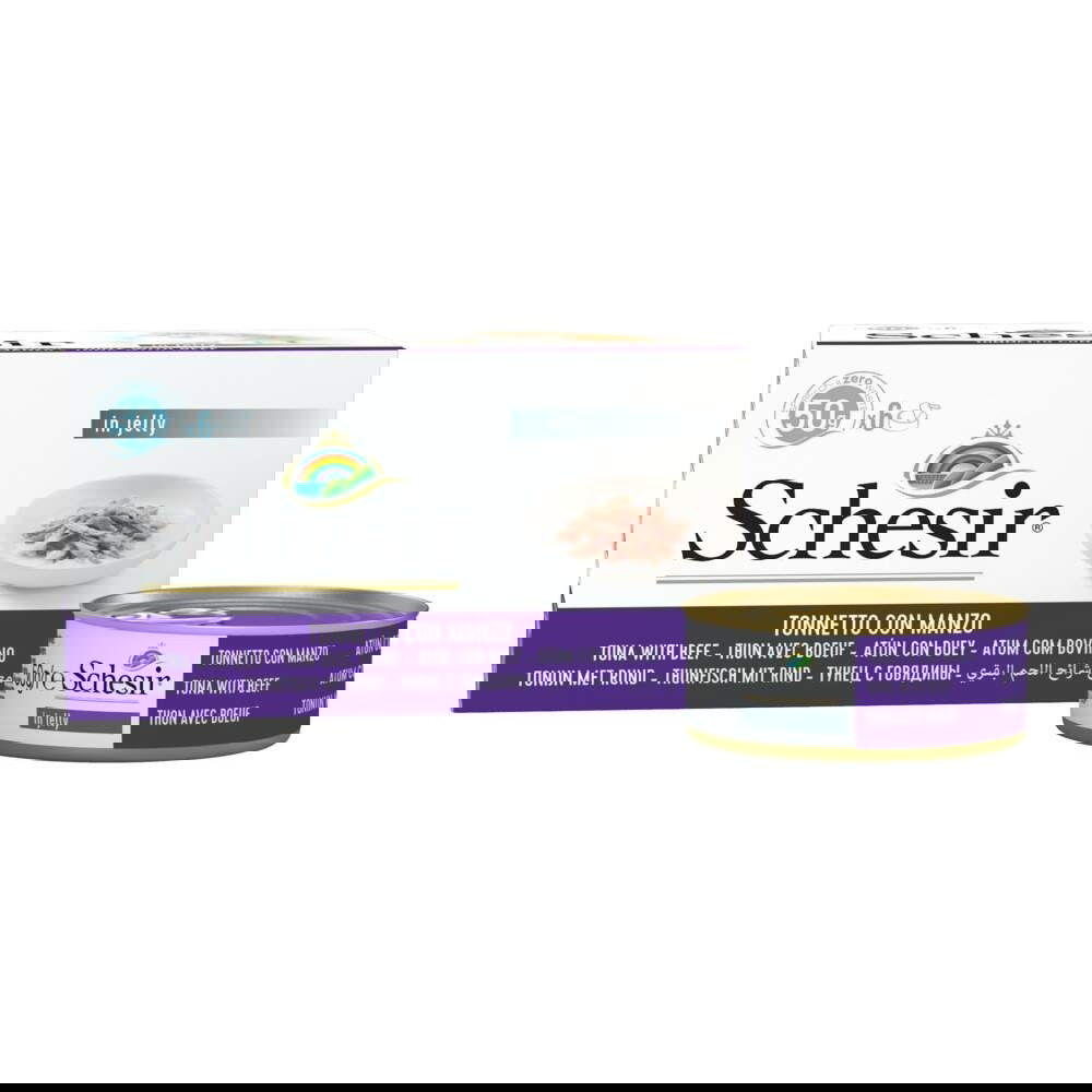 Schesir Cat Adult Beef Jelly 6x50 g