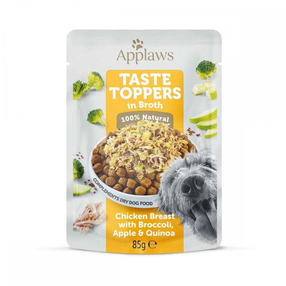 Bilde av Applaws Taste Toppers Kylling Med Brokkoli, Eple & Quinoa 85 G