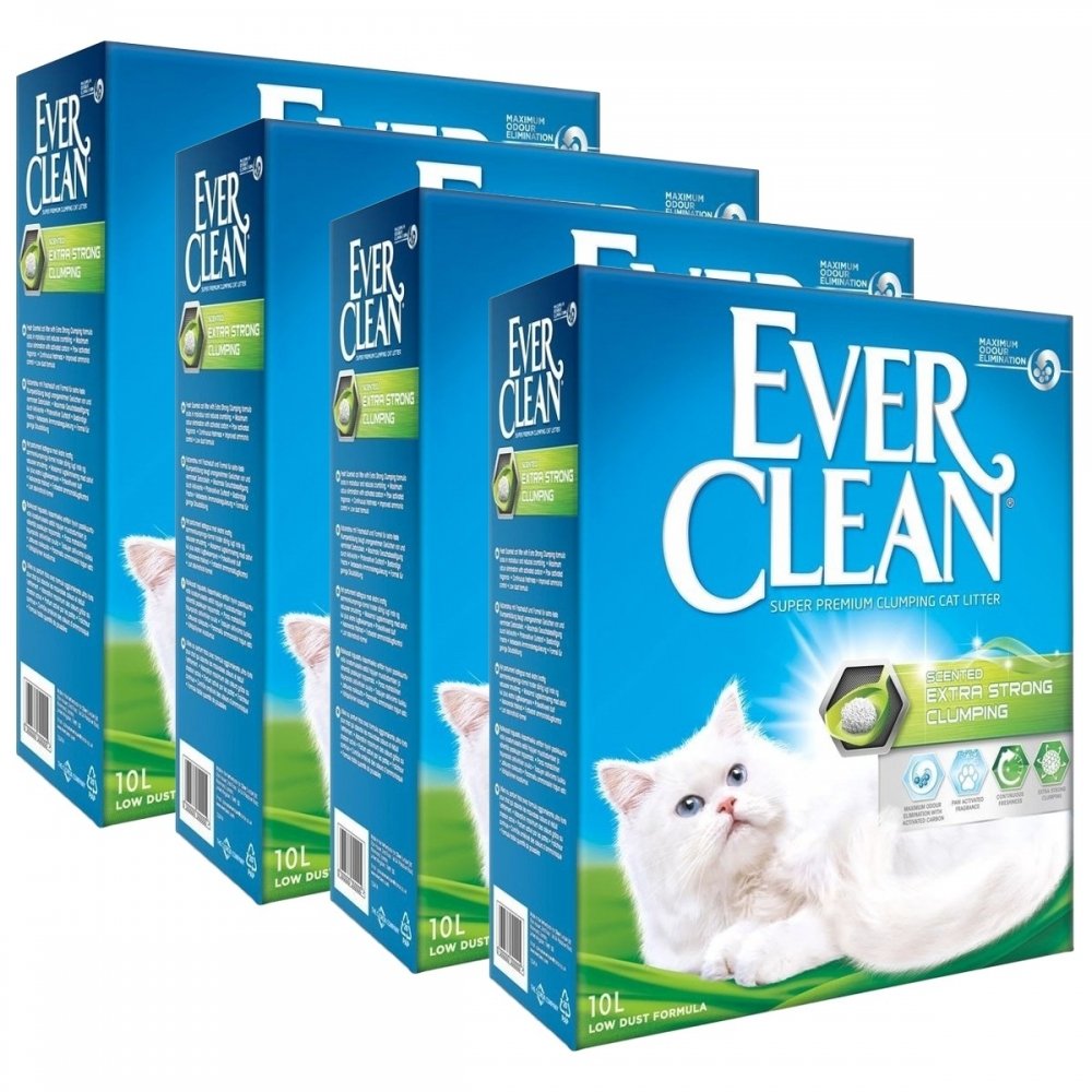 Ever Clean Extra Strong Scented 4 x 10L Katt - Kattesand